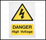 Sealey HVSA4 High Voltage Warning Sign 200 x 300mm
