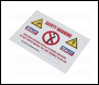 Sealey HYBRIDSIGN Hybrid/Electric Vehicle Warning Sign