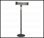 Sealey IFSH1809R High Efficiency Carbon Fibre Infrared Patio Heater 1800W/230V with Telescopic Floor Stand
