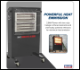 Sealey IR14 Infrared Cabinet Heater 1.4/2.8kW 230V