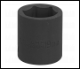 Sealey IS3819 Impact Socket 19mm 3/8 inch Sq Drive