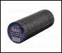 Sealey ITBLK10 PVC Insulating Tape 19mm x 20m, Black - Pack of 10