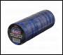 Sealey ITBLU10 PVC Insulating Tape 19mm x 20m Blue Pack of 10
