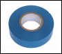 Sealey ITBLU10 PVC Insulating Tape 19mm x 20m Blue Pack of 10