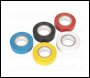 Sealey ITMIX10 PVC Insulating Tape 19mm x 20m Mixed Colours Pack of 10