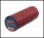 Sealey ITRED10 PVC Insulating Tape 19mm x 20m Red Pack of 10