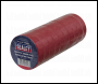 Sealey ITRED10 PVC Insulating Tape 19mm x 20m, Red - Pack of 10