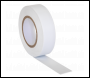 Sealey ITWHT10 PVC Insulating Tape 19mm x 20m White Pack of 10