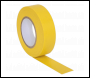 Sealey ITYEL10 PVC Insulating Tape 19mm x 20m Yellow Pack of 10