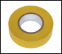 Sealey ITYEL10 PVC Insulating Tape 19mm x 20m Yellow Pack of 10