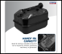 Sealey JC10RB Jerry Can 10L - Black