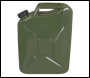 Sealey JC20SCG Screw Cap Metal Jerry Can 20L - Green