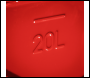 Sealey JC20SCR Screw Cap Metal Jerry Can 20L - Red