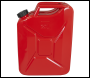 Sealey JC20SCR Screw Cap Metal Jerry Can 20L - Red