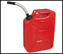 Sealey JC20SCR Screw Cap Metal Jerry Can 20L - Red