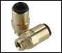 Sealey JGBC618 John Guest® Brass SuperThread Straight Adaptor 6mm x 1/8 inch BSP - Pack of 2