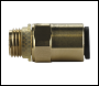Sealey JGBC618 John Guest® Speedfit® Brass SuperThread Straight Adaptor 6mm x 1/8 inch BSP - Pack of 2