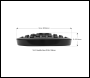 Sealey JP10 Safety Rubber Jack Pad 108mm - Type C