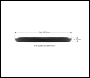 Sealey JP12 Safety Rubber Jack Pad 91.5mm - Type B