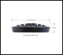 Sealey JP19 Safety Rubber Jack Pad 99mm - Type C