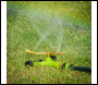 Sealey JS2032 3-Arm Brass Sprinkler with Metal Wheeled Base