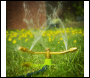Sealey JS2032 3-Arm Brass Sprinkler with Metal Wheeled Base