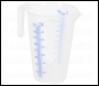 Sealey JT2000 Measuring Jug Translucent 2L