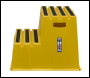 Sealey KS6 Heavy-Duty 2-Step Safety Steps with Anti-Slip Treads 150kg Capacity, Yellow - EN 14183