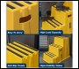 Sealey KS7 Heavy-Duty 3-Step Safety Steps with Anti-Slip Treads 150kg Capacity, Yellow - EN 14183