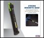 Sealey LED01G Rechargeable Slim Folding Pocket Light 2 COB & 1 SMD LED - Green