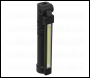 Sealey LED02G Rechargeable Aluminium Folding Pocket Light 2 COB & 1 SMD LED