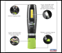 Sealey LED1001G LED Twist® Rechargeable Inspection Light 8W COB & 1W SMD