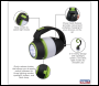 Sealey LED140 Rechargeable 3-in-1 Spotlight 3W SMD LED
