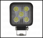 Sealey LED2S Mini Square Worklight with Adjustable Bracket 15W SMD LED