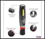 Sealey LED3001 Rechargeable LED Twist® Inspection Light 20W COB & 3W SMD, 3000lm, Magnetic Base & Power Bank