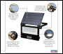 Sealey LED30S Extra-Slim Solar Floodlight with Wall Bracket 30W SMD LED