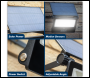 Sealey LED30S Extra-Slim Solar Floodlight with Wall Bracket 30W SMD LED