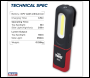 Sealey LED317 LED Twist Rechargeable Inspection Light 3W COB & 3W SMD LED