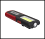 Sealey LED318R Rechargeable Inspection Light with Power Bank 5W COB & 3W SMD LED - Red