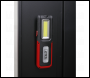 Sealey LED318R Rechargeable Inspection Light with Power Bank 5W COB & 3W SMD LED - Red