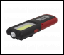 Sealey LED318R Rechargeable Inspection Light 5W COB & 3W SMD LED with Power Bank - Red