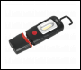 Sealey LED3601 Rechargeable 360° Inspection Light 3W COB & 1W SMD LED Black Lithium-Polymer