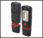 Sealey LED3601 Rechargeable 360° Inspection Light 3W COB & 1W SMD LED - Black