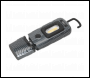 Sealey LED3601CF Rechargeable 360° Inspection Light 3W COB & 1W SMD LED Carbon Fibre Effect