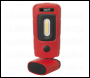 Sealey LED3601R Rechargeable 360° Inspection Light 3W COB & 1W SMD LED - Red