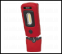 Sealey LED3601R Rechargeable 360° Inspection Light 3W COB & 1W SMD LED - Red
