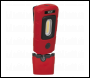 Sealey LED3601R Rechargeable 360° Inspection Light 3W COB & 1W SMD LED Red Lithium-Polymer