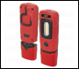 Sealey LED3601R Rechargeable 360° Inspection Light 3W COB & 1W SMD LED - Red