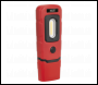 Sealey LED3601R Rechargeable 360° Inspection Light 3W COB & 1W SMD LED - Red