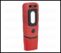 Sealey LED3601R Rechargeable 360° Inspection Light 3W COB & 1W SMD LED - Red
